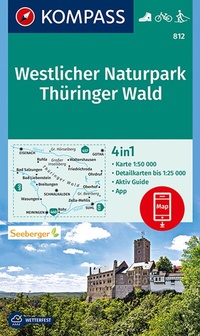 Abbildung von: KOMPASS Wanderkarte 812 Westlicher Naturpark Thüringer Wald 1:50.000 - KOMPASS-Karten