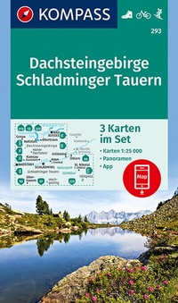 Abbildung von: KOMPASS Wanderkarten-Set 293 Dachsteingebirge, Schladminger Tauern (3 Karten) 1:25.000 - KOMPASS-Karten