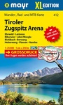 Bild: Mayr Wanderkarte Tiroler Zugspitz Arena XL, Ehrwald, Lermoos, Biberwier, L&auml;hn/Wengle, Bichlbach, Berwang, Heiterwang, Plansee, Namlos 1:25.000 - WALTER MAYR VERLAG