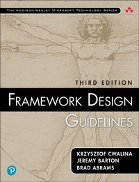 Enlarge image Cover: Framework Design Guidelines - Addison Wesley