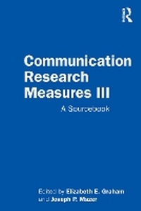Enlarge image Cover: Communication Research Measures III - Routledge