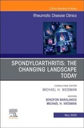 Cover: Spondyloarthritis: The Changing Landscape Today, An Issue of Rheumatic Disease Clinics of North America: Volume 46-2 - Elsevier