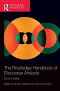 Cover: The Routledge Handbook of Discourse Analysis - Routledge