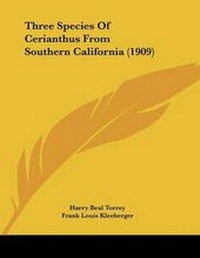 Abbildung von: Three Species Of Cerianthus From Southern California (1909) - Kessinger Publishing