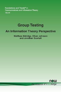 Abbildung von: Group Testing - now publishers Inc