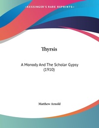 Abbildung von: Thyrsis - Kessinger Publishing