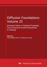 Enlarge image Cover: Advanced Topics in Transport Processes: From Drying and Osmotic Dehydration to Freezing - Trans Tech Publications Ltd
