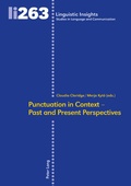 Cover: Punctuation in Context - Past and Present Perspectives - Peter Lang Verlag
