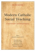 Cover: Modern Catholic Social Teaching - Georgetown University Press