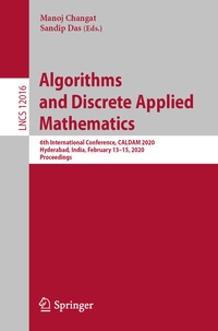 Abbildung von: Algorithms and Discrete Applied Mathematics - Springer