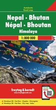 Cover: freytag & berndt Stra&szlig;enkarte Nepal - Bhutan 1:800.000 - freytag & berndt