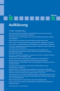 Cover: Aufkl&auml;rung, Band 31: Christlob Mylius. Ein kurzes Leben an den Schaltstellen der deutschen Aufkl&auml;rung - Meiner