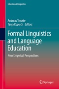Cover: Formal Linguistics and Language Education - Springer