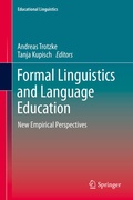 Cover: Formal Linguistics and Language Education - Springer