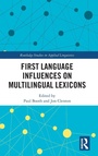 Cover: First Language Influences on Multilingual Lexicons - Routledge