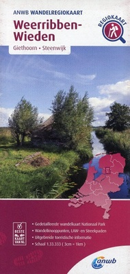 Abbildung von: Weerribben-Wieden hiking region map - ANWB BV, Netherlands