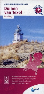 Abbildung von: Dunes of Texel hiking region map - ANWB BV, Netherlands