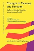 Cover: Changes in Meaning and Function - John Benjamins Publishing Co