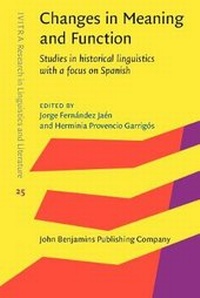 Enlarge image Cover: Changes in Meaning and Function - John Benjamins Publishing Co