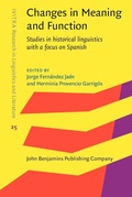 Cover: Changes in Meaning and Function - John Benjamins Publishing Company