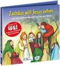 Cover: Zach&auml;us will Jesus sehen - und drei weitere Geschichten aus der Bibel. Die H&ouml;rbibel f&uuml;r Kinder. Gelesen von Katharina Thalbach und Ulrich Noethen - Don Bosco Medien
