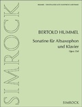 Cover: Sonatine f&uuml;r Altsaxophon und Klavier - Benjamin, A J