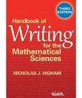 Cover: Handbook of Writing for the Mathematical Sciences - Society for Industrial & Applied Mathematics,U.S.