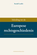 Cover: Inleiding tot de Europese Rechtsgeschiedenis - Universitaire Pers Leuven