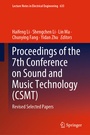 Cover: Proceedings of the 7th Conference on Sound and Music Technology (CSMT) - Springer