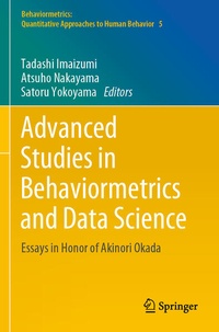 Enlarge image Cover: Advanced Studies in Behaviormetrics and Data Science - Springer