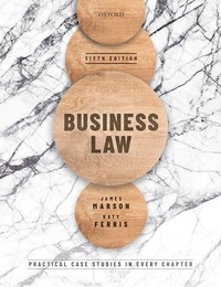 Enlarge image Cover: Business Law - Oxford University Press