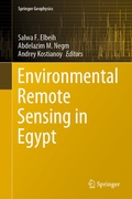 Cover: Environmental Remote Sensing in Egypt - Springer