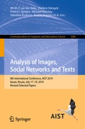 Cover: Analysis of Images, Social Networks and Texts - Springer