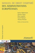 Cover: Manuel de droit compar&eacute; des administrations europ&eacute;ennes - Bruylant