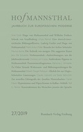 Cover: Hofmannsthal - Jahrbuch zur Europ&auml;ischen Moderne - Rombach Druck- und Verlagshaus