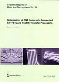 Cover: Optimization of CNT Contacts in Suspended CNTFETs and Post Dry-Transfer Processing - Hartung-Gorre