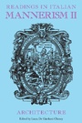 Cover: Readings in Italian Mannerism II - Peter Lang Verlag