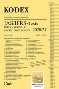 Bild vergrößern Bild: KODEX Internationale Rechnungslegung IAS/IFRS - Texte 2020/21 - Linde