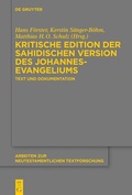 Cover: Kritische Edition der sahidischen Version des Johannesevangeliums - De Gruyter