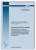 Cover: Bewertungsverfahren Leichtbau - Fraunhofer IRB Verlag