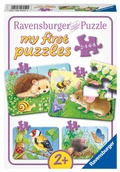 Cover: Kinderpuzzle 2, 4, 6, 8 Teile - S&uuml;&szlig;e Gartenbewohner - Ravensburger