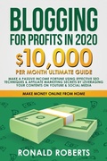 Cover: Blogging for Profit in 2020 - Create Your Reality