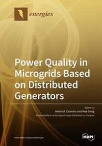 Enlarge image Cover: Power Quality in Microgrids Based on Distributed Generators - MDPI