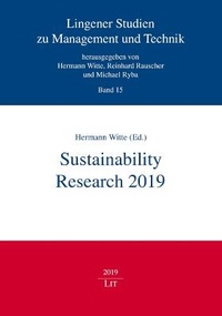 Enlarge image Cover: Sustainability Research 2019 - Lit Verlag