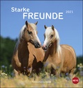 Cover: Pferde Postkartenkalender - Starke Freunde Kalender 2021 - Heye