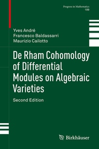 Abbildung von: De Rham Cohomology of Differential Modules on Algebraic Varieties - Birkhäuser