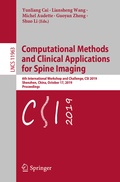 Cover: Computational Methods and Clinical Applications for Spine Imaging - Springer