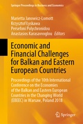 Cover: Economic and Financial Challenges for Balkan and Eastern European Countries - Springer