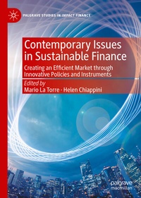 Abbildung von: Contemporary Issues in Sustainable Finance - Palgrave Macmillan