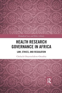 Abbildung von: Health Research Governance in Africa - Routledge